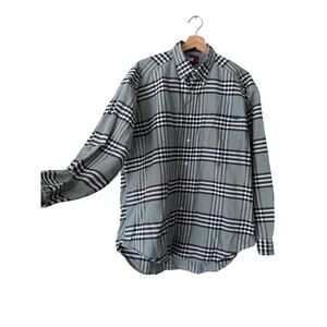 Tommy Hilfiger Men's Plaid Long-Sleeve Shirt Size Large